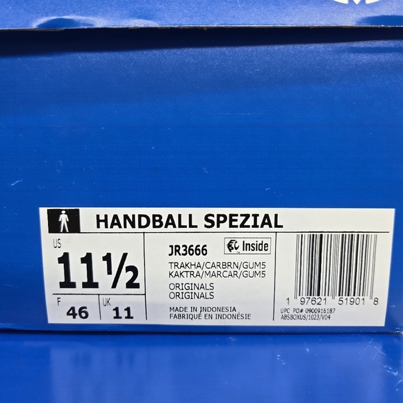 adidas Handball Spezial JR3666 Trace Khaki Cargo Brown Men\'s Shoes Size 11.5 New main image 4